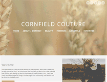 Tablet Screenshot of cornfieldcouture.com